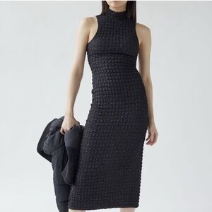 NWT Urban outfitters UO bubble texture style Elegant Black bodycon Dress medium